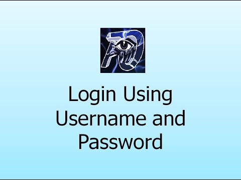 Login Using Username and Password