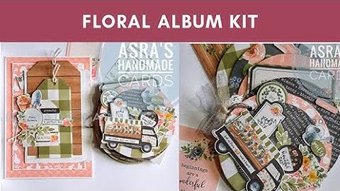 Handmade photo album | handmade box kit | echo park | floral album kit