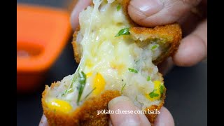 Potato And Cheese Corn Balls | Cheese Corn Balls - Reena Ki Rasoi