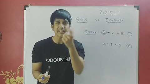Difference between solve and evaluate