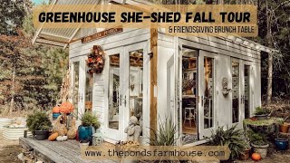 Fall Tour of Greenhouse She Shed