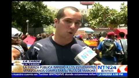 Fuerza pública impide a estudiantes finalizar nueva jornada de movilizaciones en Venezuela