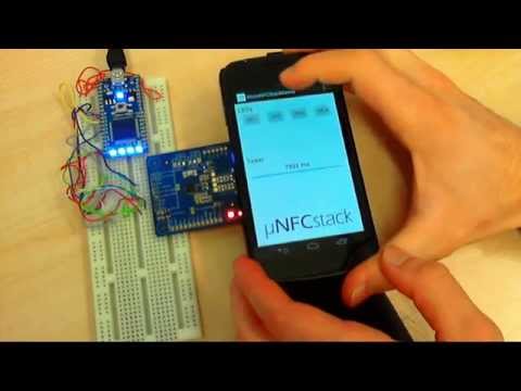 Communicating with an Android App using MicroNFCStack