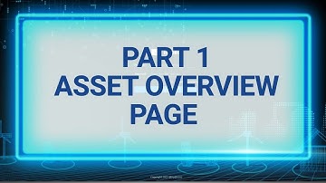 Centaur EPM Software Basics:  Part 1  - Asset Overview Page