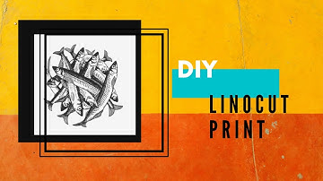 Linocut Print that you can use to make multiple presents