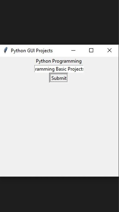python projects simple GUI app with tkinter - YouTube