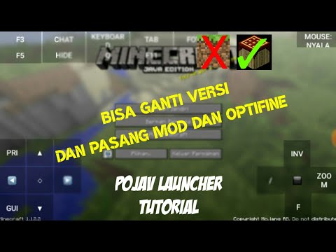 cara memainkan minecraft Java di android || pojav launcher tutorial