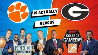 Clemson vs Georgia: ESPN using this game against Fox's Big Noon Kickoff?