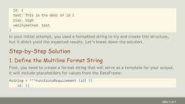 Concatenating Two Columns in a Pandas DataFrame as a Multiline String