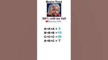 Brain Test | Coding #maths #reasoning #shorttricks