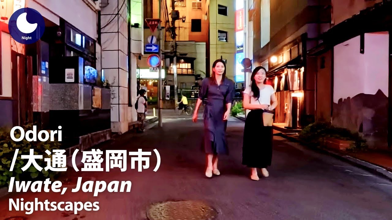 ⁴ᴷ Iwate: Morioka Odori Shopping Street (岩手県: 盛岡大通商店街) - Japan Walking Tour (August, 2024)