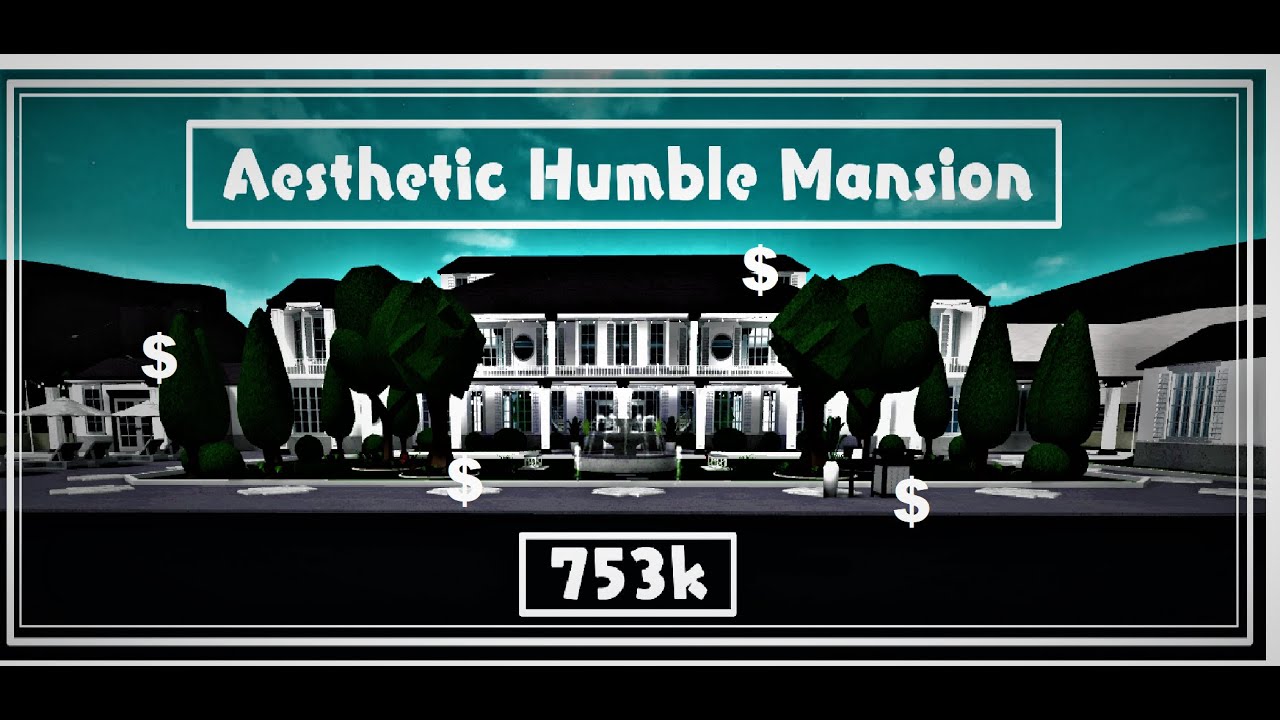 Insanely Big Aesthetic Humble Mansion 753k Ii Bloxburg Speedbuild