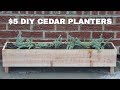 $5 DIY Cedar Planters | NATHAN BUILDS