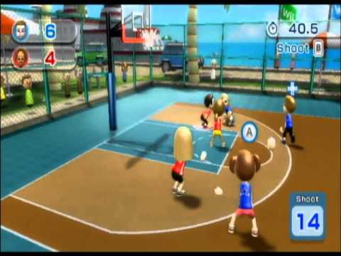 flaco Comienzo mago Wii Sports Resort: Basketball - YouTube