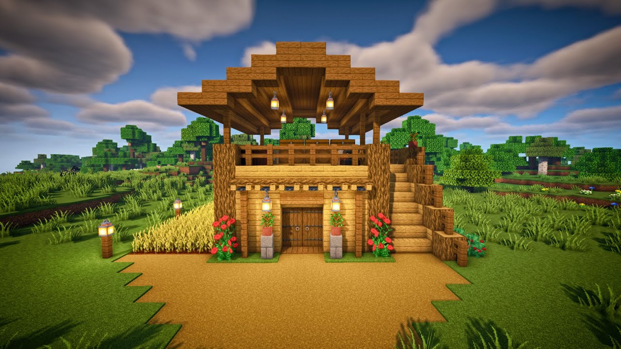 Minecraft: How To Build a Simple Survival House - YouTube