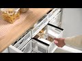 【慢慢家居】廚房多功能可疊加抽屜式收納置物架(大號3入) product youtube thumbnail