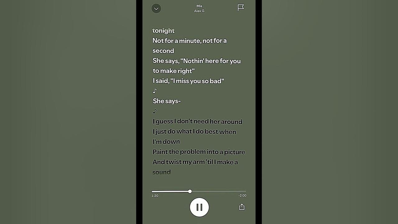 Mis || Alex G || #spotify
