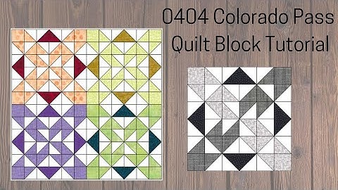 0404 Colorado Pass Quilt Block Tutorial | Block of the Day 2023 | Rotary Cutting | AccuQuilt