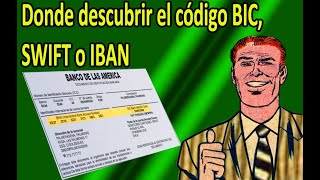 Donde Descubrir El Código Bic, Swift O Iban - Simple De Saber