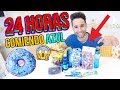 24 horas comiendo azul - All day eating blue food colors Mayden