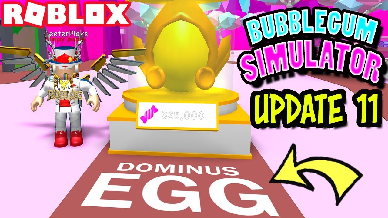 Update 11 New Dominus Egg In Bubblegum Simulator Roblox New Code Extra Slot Sweet Island Youtube - roblox dominus egg