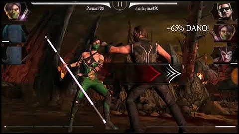Playing MKX mobile without block 30 - compilation of moments on the edge