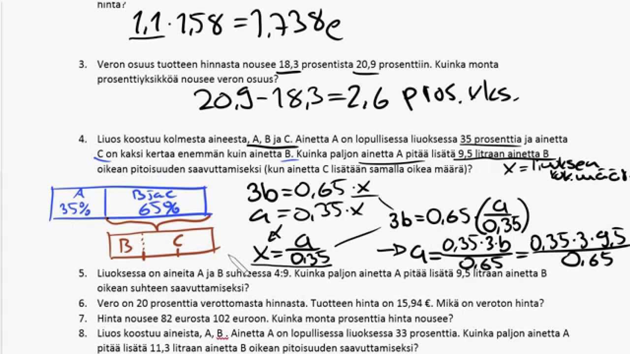 Johdatus tekniikan matematiikkaan - esimerkkilaskuja 4 - YouTube