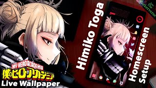 MHA - Himiko Toga - Live Wallpaper & Android setup - Custom Homescreen - EP95 (My Hero Academia) screenshot 1