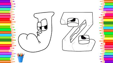 Alphabet Lore coloring pages  Drawing and coloring How to color Alphabet Lore  drawing and coloring