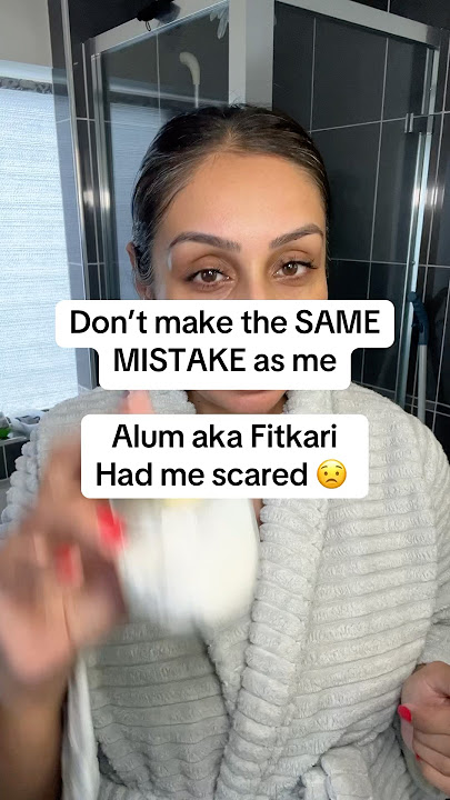 Fitkari Alum will TRANSFORM your skin but be careful! #fitkari #alum #skintransformation