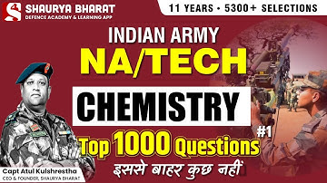 Part-3  Chemistry II Army Nursing Assistant and Technical II target batch 2024 by Himmat sir