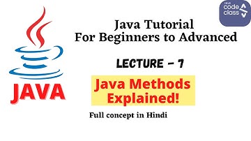 Java Methods Explained | Void, Return, Parameters, Overloading in Hindi | HindiCodeClass