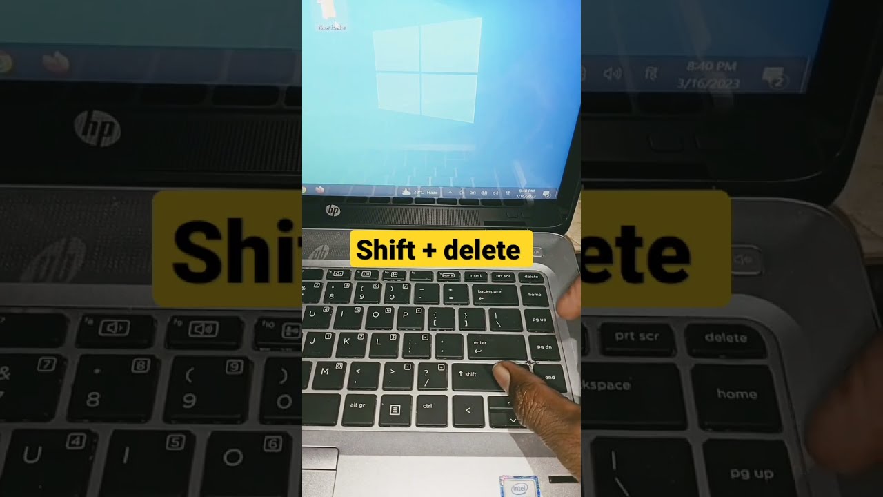 Permanent File Delete Shortcut Key 