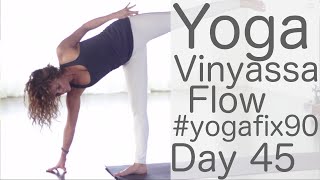 30 Minute Glowing Yoga Body Workout (Fluid Vinyasa Flow) Day 45 Yoga Fix 90