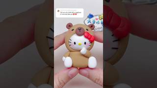 Hello Kitty Capybara clay clayart claytutorial shorts