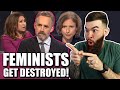 Jordan Peterson Calmly DISMANTLES Feminism In Front Of Two Feminists | REACTION