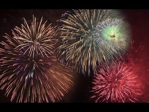НОВОГОДНИЙ Праздничный ФЕЙВЕРК Салют в Ночном небе КРАСОТА Ковров 2016