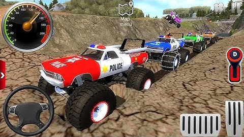 Juegos De Carros Police Monster Truck Impossible Driver Car Extreme Racing For Android Mud Gameplay