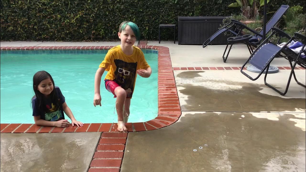 JUMPING IN THE POOL SO COLD🥶🥶 YouTube