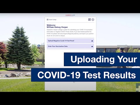 Uploading Your COVID-19 Test Results