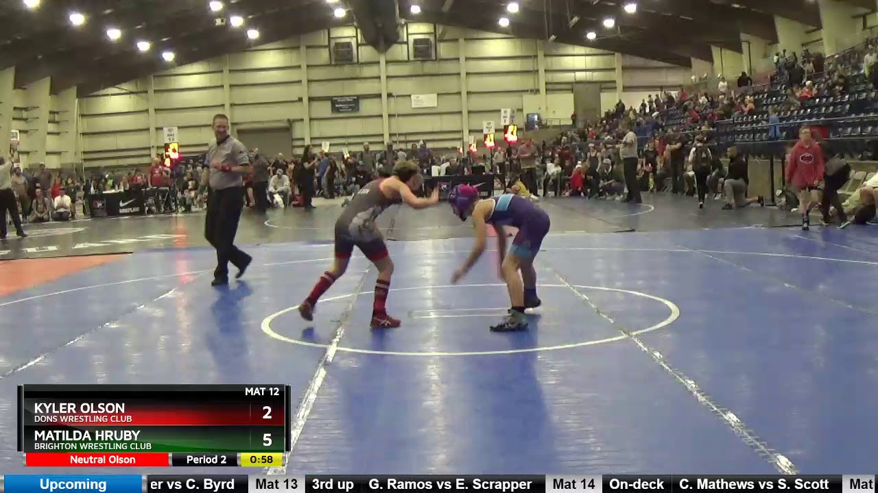10U 84 Matilda Hruby Brighton Wrestling Club Vs Kyler Olson Dons ...