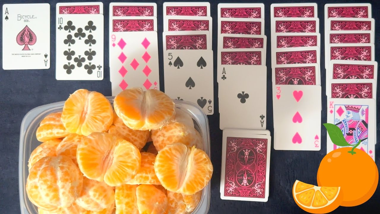 SOFT 'n' JUICY Oranges ~ Snacks 'n' Solitaire ~ ASMR Solitaire #457