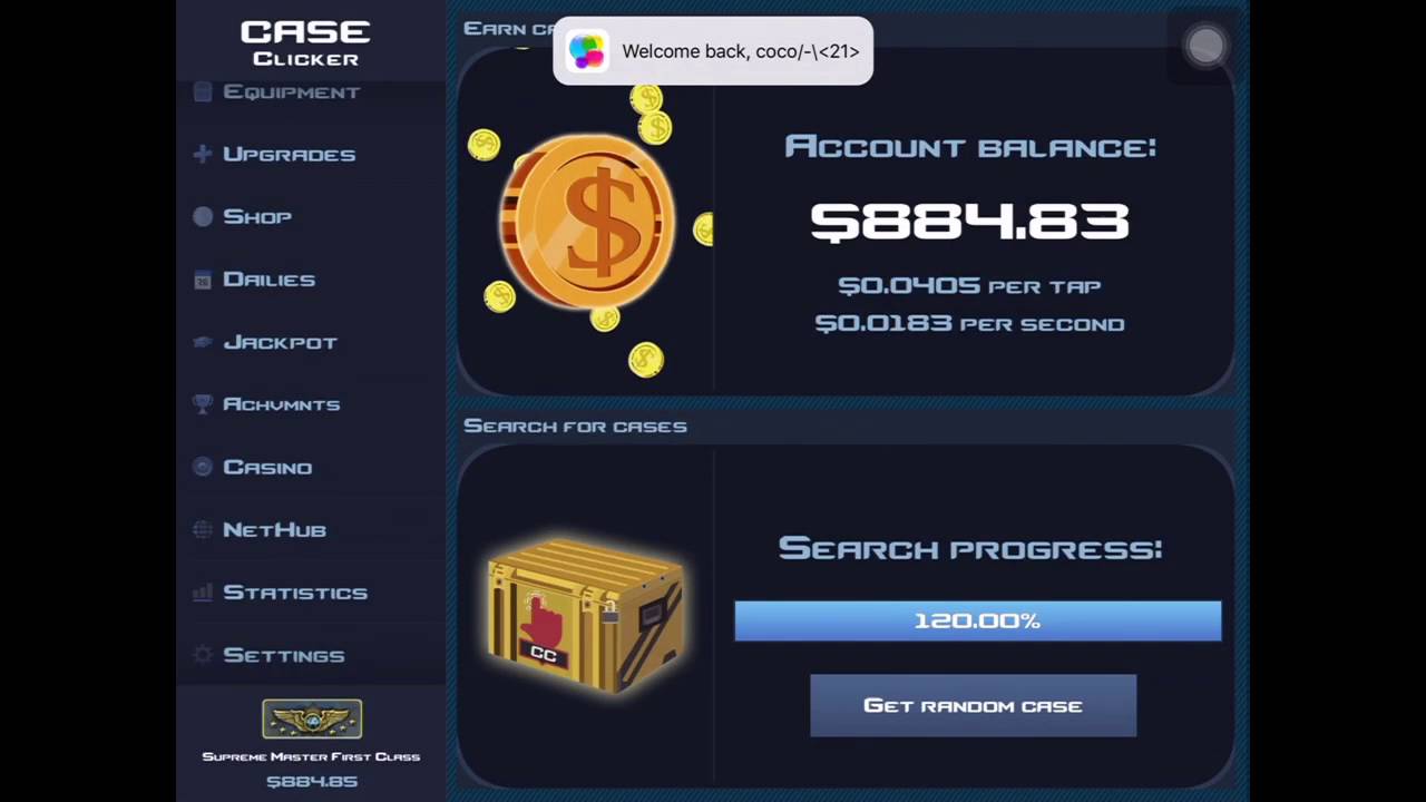 HOW TO HACK CASE CLICKER| EASY CHEAT