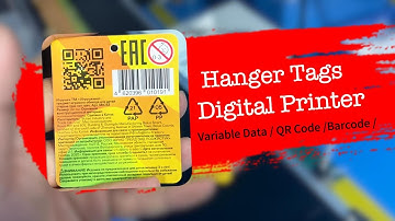 CSJ-G601TAG Hanger Tags UV Digital Printing Machine for variable data and code