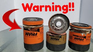 Fram oil filters big mistake or myth?