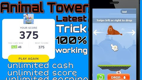 MX Player Animal Tower game hack trick || #maalik. || New latest MX player game unlimited score