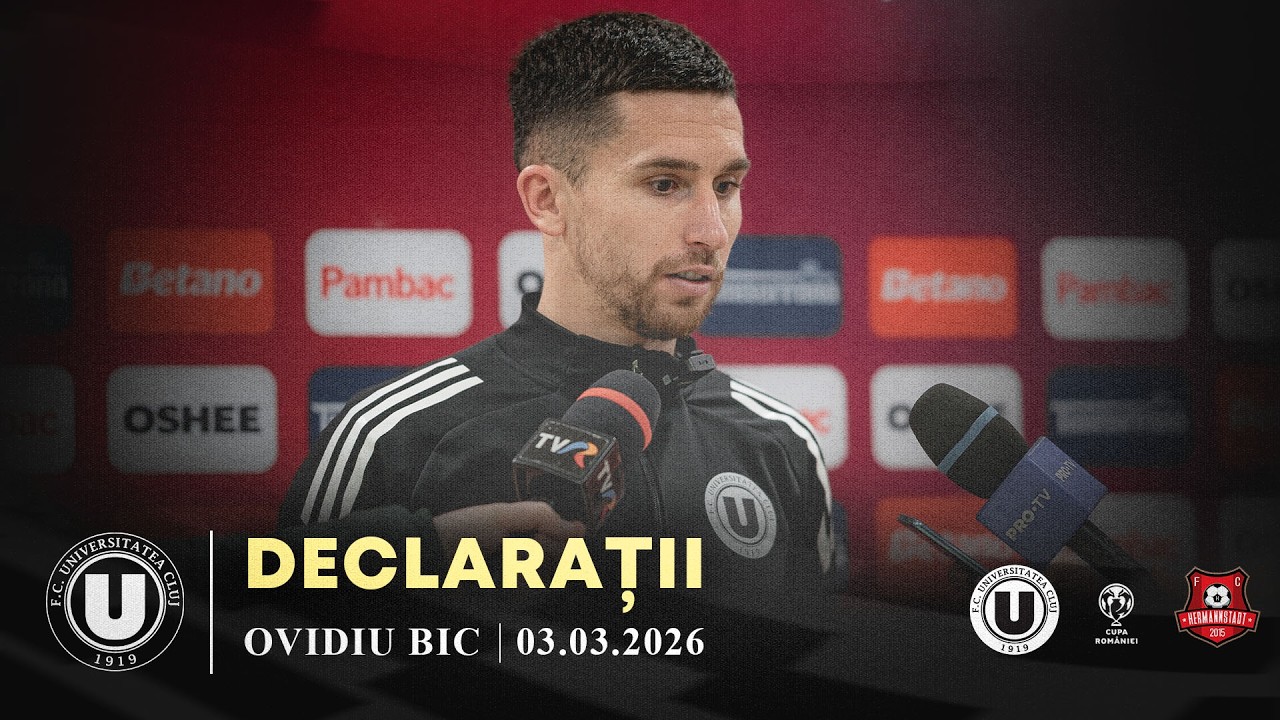 🎙 DECLARAȚII | Ovidiu Bic: „Suntem bucuroși că am reușit să ne calificăm în semifinalele Cupei”