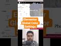 Apply common color theme to elementor website | Elementor settings #elementor #elementorwordpress