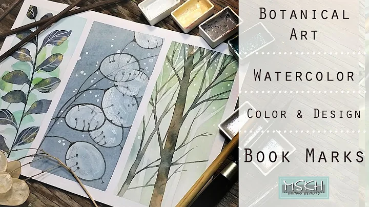 DIY Botanical Watercolor Bookmarks Idea/Beginner/Easy/재미로하는 수채화/북마크/MSKH ART