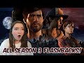 REACTING TO ALL SEASON 3 FLASHBACKS IN THE WALKING DEAD GAME!